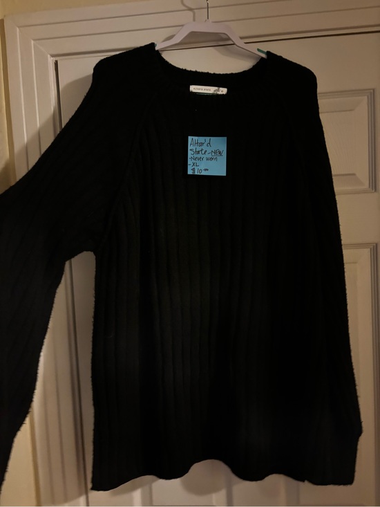Altar'd State Sweaters - Altar'd State Black Ribbed Crewneck Sweater